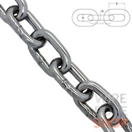 6MM OR 1/4" (REFERS TO THE THICKNESS) SIZE GALVANIZED CHAIN LINK - SELL BY FT - RM3.50/FT * -ORDER T