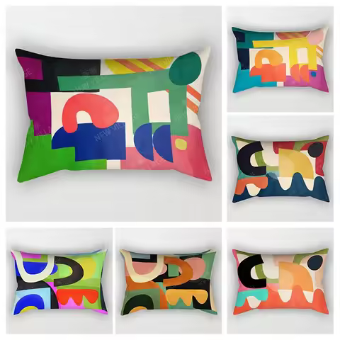 Nordic fall home decor 30*50 throw pillow cover sofa modern abstract geometric boho living room Cush