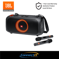 JBL Party On The Go ลำโพงพกพาพร้อมไฟในตัว-ไมค์ไร้สาย2ตัว (รับประกันท้องถิ่น1ปี)