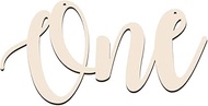 AHANDMAKER Letter One Wooden Sign Decoration, Wooden One Letter Sign for 1st Birthday, Wall Hanging 