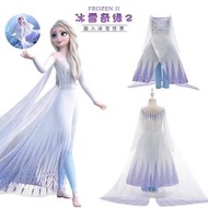 舞蹈系列 幼兒童冰雪奇緣2艾莎公主裙子洋裝女童白色愛莎衣服小女孩elsa禮服裝