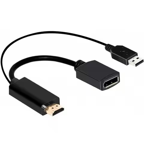 4K 60Hz -Compatible To Displayport Adapter Cable 1080P 120Hz -Compatible To DP Converter For PC TV P