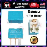 DENSO random color 4 Pins Head Lamp Multipurpose Power Car Relay Waja/Wira/Toyota/Honda/Proton/Perodua
