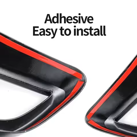 For Audi A3L A3 8Y 2021-2024 Rear Lip Tail Throat Black Warrior Decoration Exhaust Pipe Blackened Mo