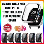Amazfit GTS 4 Mini Hard PC With Tempered Glass Full Coverage Protector Cover Amazfit GTS 4 Mini Cove