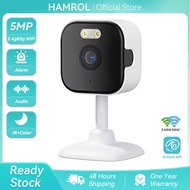 Hamrol  5MP WiFi Mini Cube Camera Indoor5G Hz Human Detection CCTV Security IP 5X Zoom O-Kam Pro APP