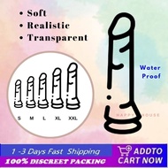 123 Mall TPE Transparent Crystal Dildo For Woman Masturbator Soft Crystal Suction Cup Dildo for Girl