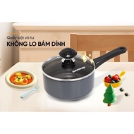 [Attractive] SUNHOUSE non-stick baby dough pot, black, 14cm