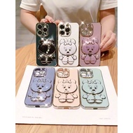 Realme Case Gold Edge + Minnie Glass Stand C12 C15 C25 11(5G) 11x C51 C53 9i 13(5G)