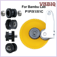 ชิ้นส่วนเฟืองเครื่องอัดรีดเหล็กกล้าอัปเกรด VNBIQ สำหรับห้องปฏิบัติการ Bambu X1C X1 P1P สำหรับไนลอนคาร์บอนไฟเบอร์และเครื่องอัดรีดไนลอนใยแก้ว