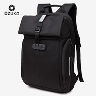 OZUKO Fashion Men Anti-theft Backpack 15.6" Laptop Backpacks Casual Women Waterproof Backpack School Bag for Teenager Mochila