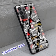 Softcase Glass Kaca SAMSUNG A23 - Casing hp SAMSUNG A23 [ S64 ].