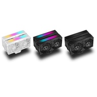 JIUSHARK JF15K Diamond CPU air cooler dual tower quad fans 6 heat pipes 270W for LGA1851/1700/1200/1