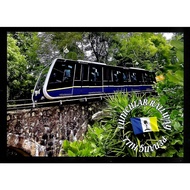 Malaysia Postcard - Penang Hill Funicular Train