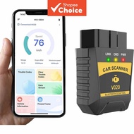 Car Bluetooth OBD2 Scanner for iOS/Android  Pembaca Pengimbas OBD2 Kereta Bluetooth Tanpa Wayar Alat