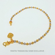 🔥HOT ITEM🔥Rantai Gelang Tangan Emas Loci Biji Sawi Gold Bracelets 916/22k