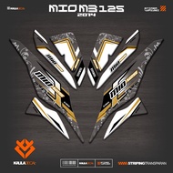 UV TRANSPARENT STRIPING MIO M3 125 IP 10 YAMAHA M3/Z/S 125 CLEAR MATERIAL STICKER MIO 125 2014