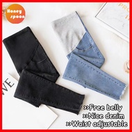 Good Elastic Baju Hamil High Waist Maternity Clothes Celana Jeans Panjang Wanita Celana Hamil Pants Pregnant Jeans Demin