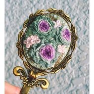 SA Classic Hand Embroidery Mirror Desert Rose Pattern