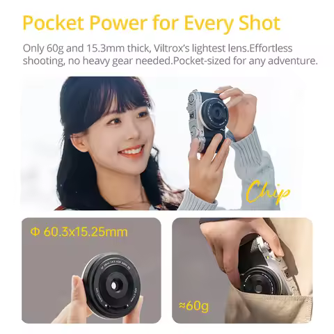 VILTROX Autofocus Full Frame Lens AF 28mm F4.5 Z FE XF Retro Ultra-thin for Sony E Mount A7C A6400 F