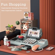 Supermarket Shopping Simulates Real Casher Toys With Scanner And Sound Pretend Play Education Toys