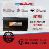 DIN100 | 60038 | GP MF | Car Battery | Bateri Kereta | Mercedes BMW