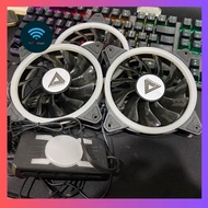 Paradox 3x 120mm Black ARGB Computer FAN and Cable Connector
