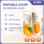 [KITCA] 450ML Portable  Electric Juicer | 12 Blades | Wireless Travel Blender Cup | USB Charging |  
