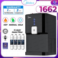 Midea Mild Alkaline Water Dispenser Hot Normal Cold 1662 With 4 Halal Water Filter