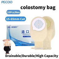 JoyEase Shop 10 ชิ้น Colostomy กระเป๋า 57 มิลลิเมตร Stoma กระเป๋าระบายได้ระบบชิ้นเดียว Ostomy กระเป๋