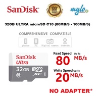 Sandisk 32GB ULTRA microSD C10 (80MB/S - 100MB/S)