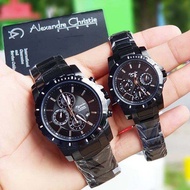 ALEXANDRE CHRISTIE COUPLE WATCH FULL BLACK 6141BIPBA