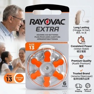 【Hantar Cepat】Hearing Aid Batteries Rayovac Extra Extra-S13/31/A312/312 Zinc Air Batterie 1.45V Size