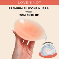 Love Knot Cup A-C Seamless Silicone Push Up Nubra (2cm) Pad Adhesive Waterproof