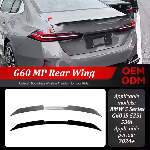 For BMW 5 Series G60 2024+ i5 525i 530i M Rear Trunk Spoiler Wing Roof Lip Car Styling Exterior Modi