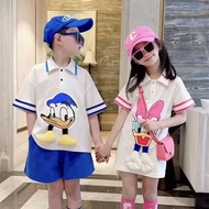 Children's T-Shirt Boys Short-Sleeved POLO Shirt Korean Version Baby Girl POLO Skirt Casual Western 