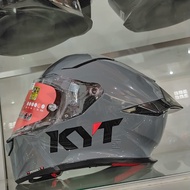 Helm Full Face KYT R2R Solid Grey Glossy