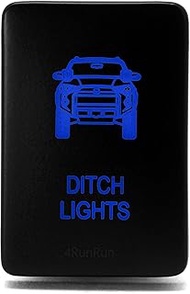 Ditch Light Switch Logo for Toyota 4Runner 5th Gen Blue 32mm