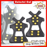 1 Pair 10 Studs Shoes Crampons Anti-slip Gripper Spike Shoe Grips
