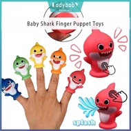 Baby Shark Shark Family Finger Puppets Toy Heroes Baby Finger Doll Animals, Dinosaur Prop doll Plush Toy [Ladybaby.co]