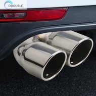 [Ddouble.my] Bent Dual Exhaust Muffler Tip Bolt-on Rolled Edge Slant Cut 3 inch Inlet