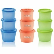 Tupperware Clear Stock kit cup set one set 3 pcs random colour/ kid snack cup one pcs/110ml snack cup