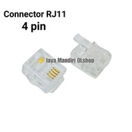RJ11 4 pin Connector - RJ11 4PIN Telephone Connector Jack - RJ 11 Telephone Pin