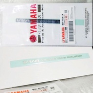 VVA STICKER BLACK SILVER EMBLEM All New NMAX a / B6H-F8328-30 B6H-F8328-00 ORIGINAL YAMAHA