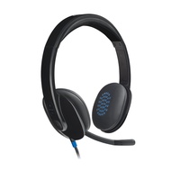 Logitech H540 USB Corded Computer Stereo Wired HD Headset Noise Cancelling Mic Headphone (981-000510