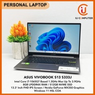 ASUS VIVOBOOK S13 S333J-EG013T INTEL CORE I7-1065G7 8GB OB RAM 512GB NVME SSD USED REFURBISHED LAPTO