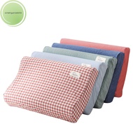 strongaroetrtn Soft Cotton Latex Pillow Case Cover Solid Color Plaid Sleeping Pillowcase for Memory Foam Pillow Latex Pillow 30x50CM sg