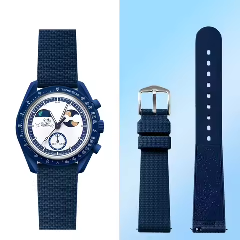 20mm Quick Release Silicone watch Strap for Omega X Swatch Joint MoonSwatch Watchband Soft Bracelet 