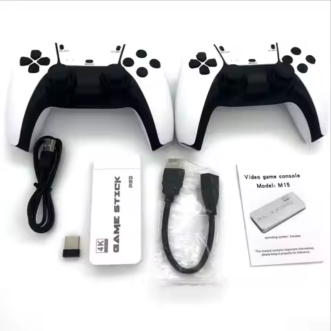 NEW M15 4K HD Game Console P5 2.4G Wireless Controllers 20+Simulators GB2 DDR3 256MB 128G 40000Games