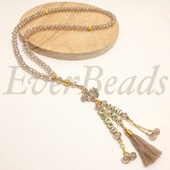 Tasbih 99 CUSTOM GRAINS 2 NAMES | Serhan TASBIH | Free BOX LUXURY